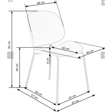 Kėdė K467 8 Kėdė K467 8