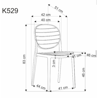 Kėdė K529 3 Kėdė K529 3
