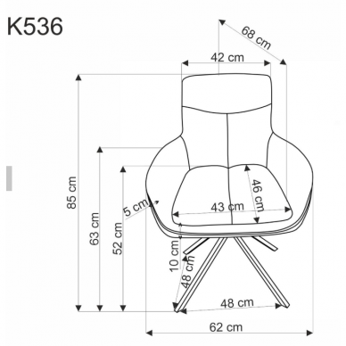 Kėdė K536 11