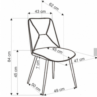 Kėdė K539 8 Kėdė K539 8