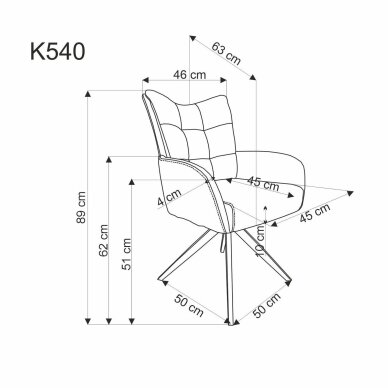 Kėdė K540 WD 1
