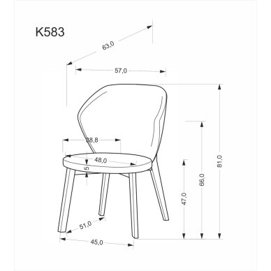 Kėdė K583 10 Kėdė K583 10