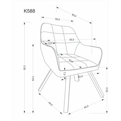 Kėdė K588 10