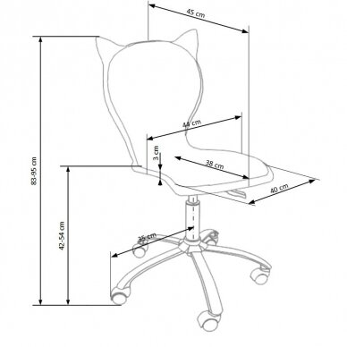 Kėdė KITTY II 1 Kėdė KITTY II 1
