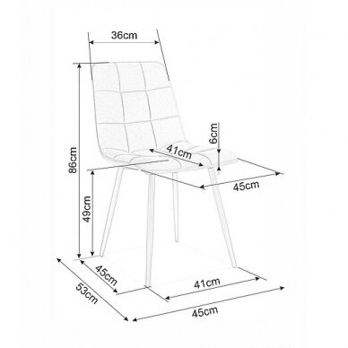 Kėdė LIMA MATT 1 Kėdė LIMA MATT 1