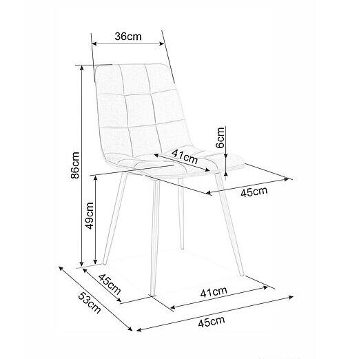 Kėdė LIMA MATT 1 Kėdė LIMA MATT 1