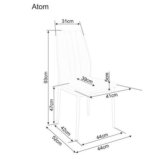 Kėdė Atom Velvet 5