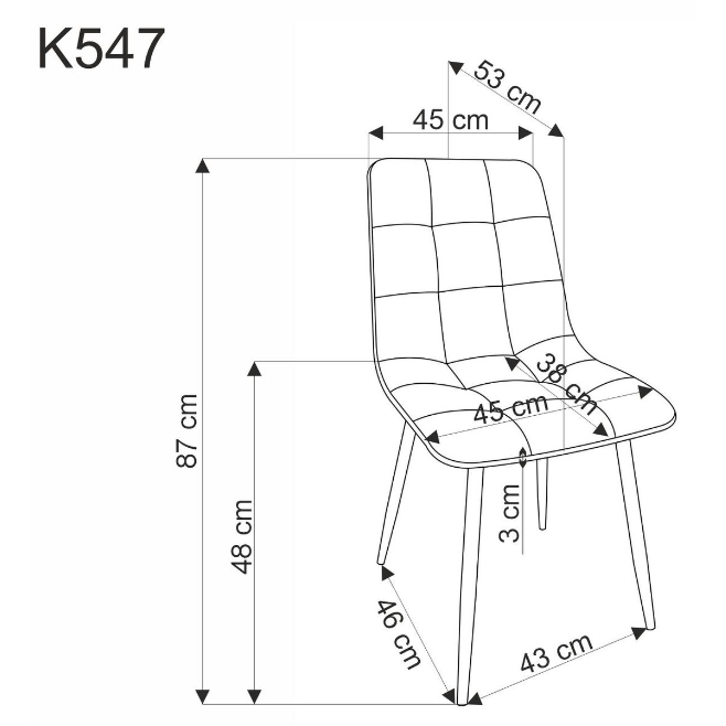 Kėdė K547 8 Kėdė K547 8