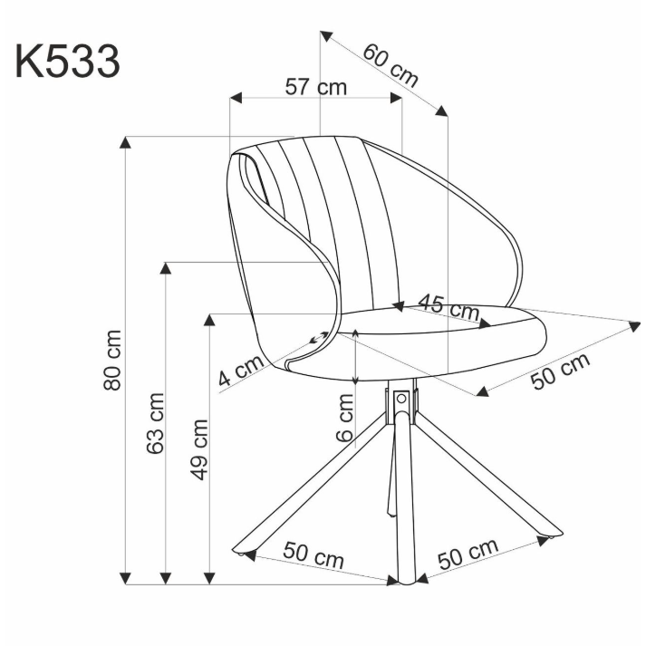 Kėdė K533 10 Kėdė K533 10
