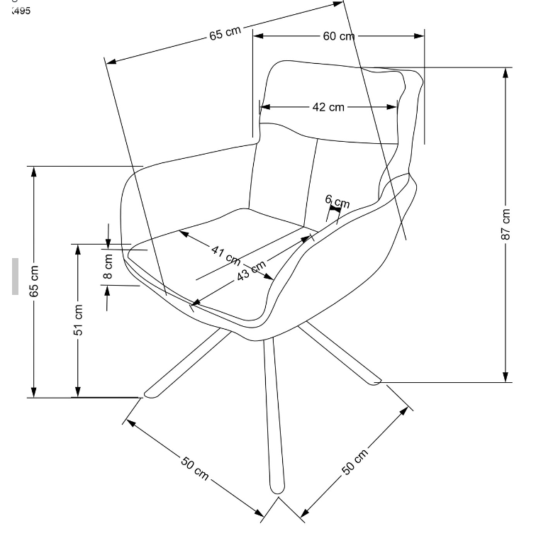 Kėdė K495 11 Kėdė K495 11