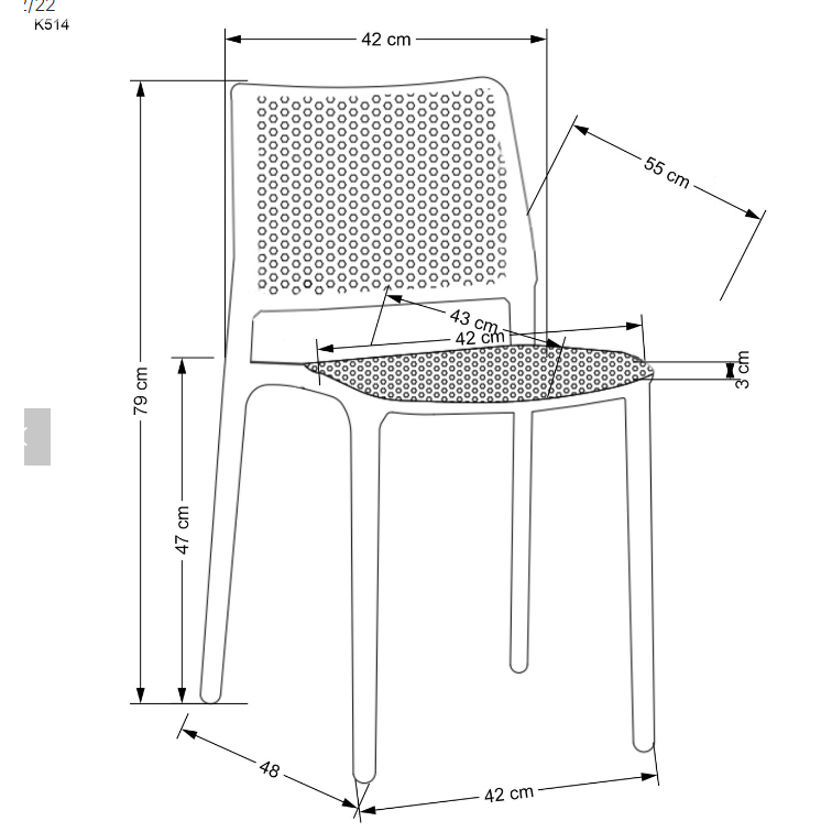 Kėdė K514 10 Kėdė K514 10