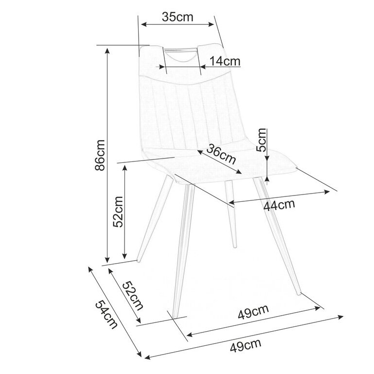 Kėdė Fero Velvet 3