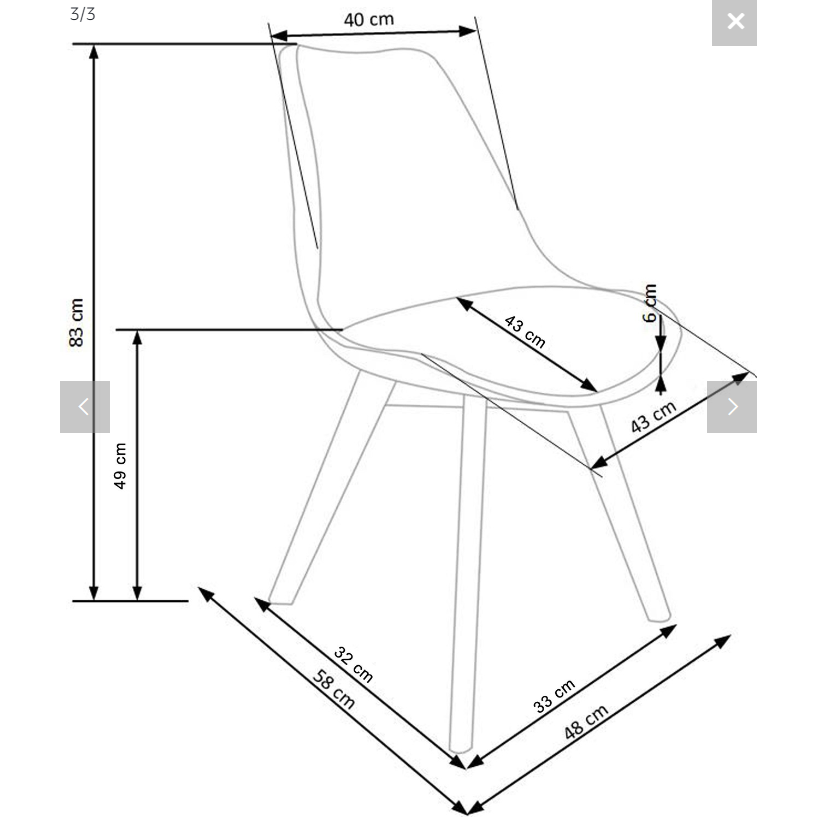 Kėdė K245 2 Kėdė K245 2