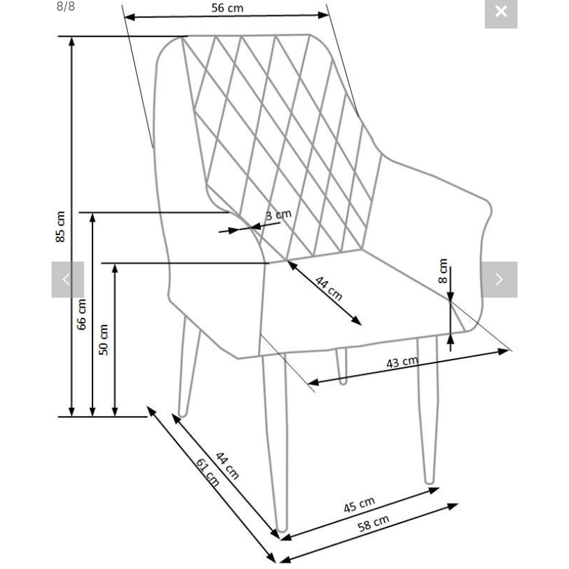 Kėdė K287 6 Kėdė K287 6