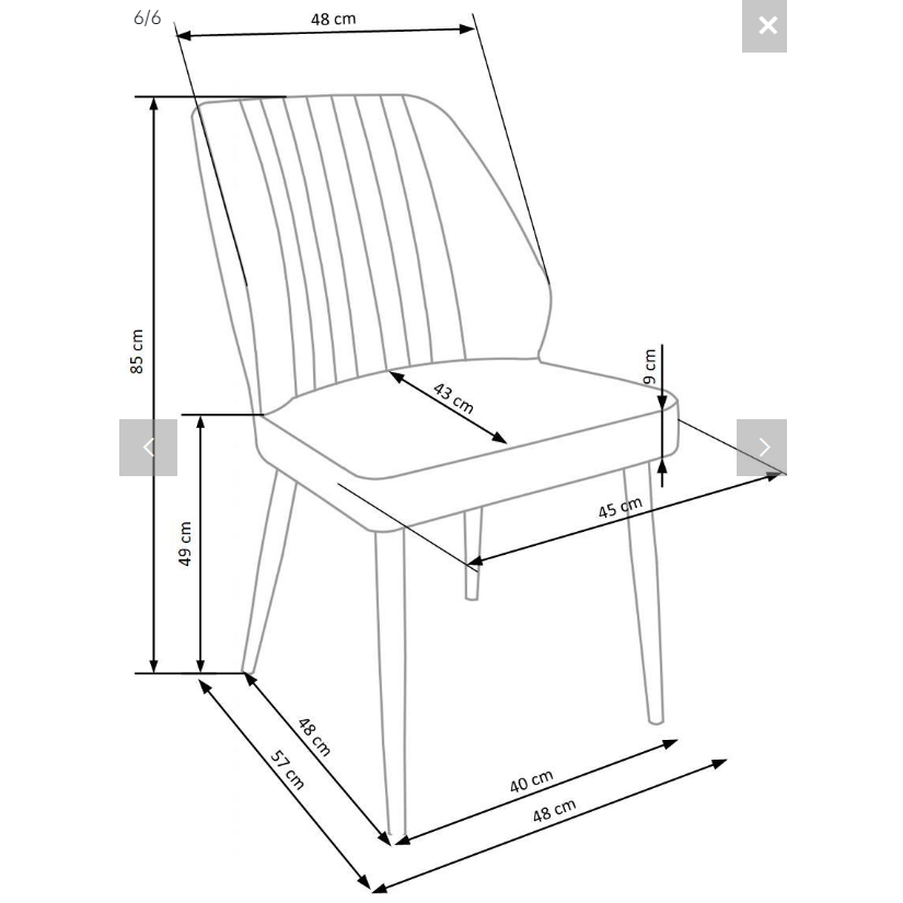 Kėdė K432 6 Kėdė K432 6