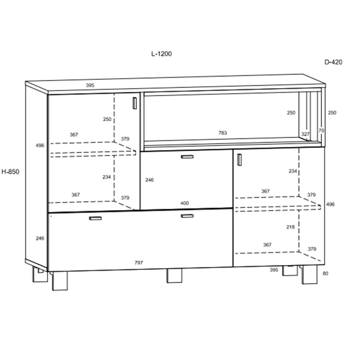 Komoda VEGAS-02 6 Komoda VEGAS-02 6