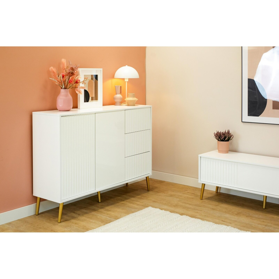 Komoda Barcelona White 2D3S 1 Komoda Barcelona White 2D3S 1