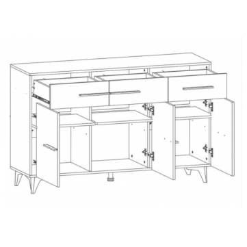 Komoda Uni [K3D3S] 2