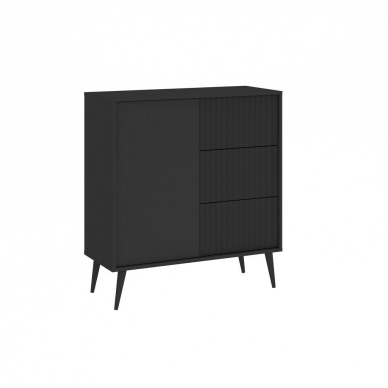 Komoda Barcelona Black 1D3S 1 Komoda Barcelona Black 1D3S 1