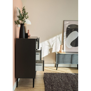 Komoda Barcelona Black 1D3S 3