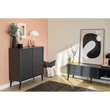 Komoda Barcelona Black 1D3S 4