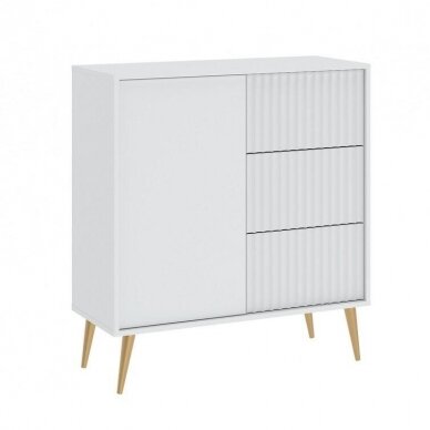 Komoda Barcelona White 1D3S
