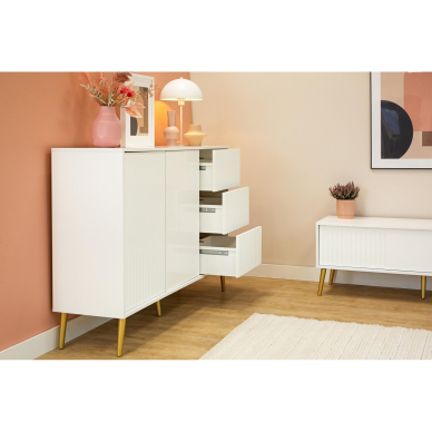 Komoda Barcelona White 2D3S 4