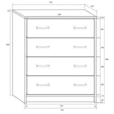 Komoda K1-4S 1 Komoda K1-4S 1