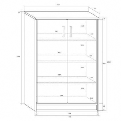 Komoda K2-2D 1 Komoda K2-2D 1