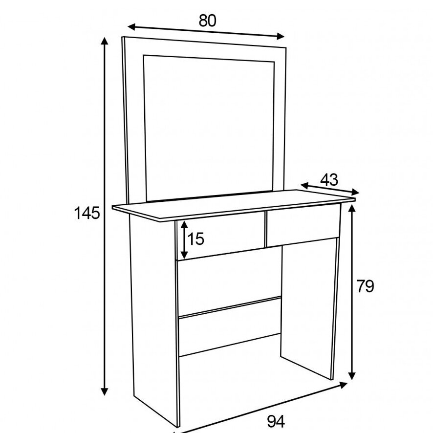Kosmetinis staliukas LUNA I 2 Kosmetinis staliukas LUNA I 2