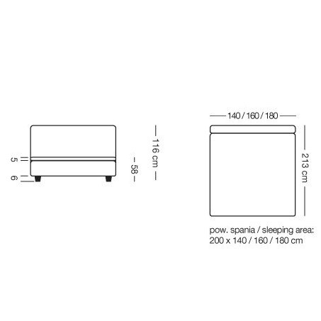 Lova su čiužiniu DANAKA 2
