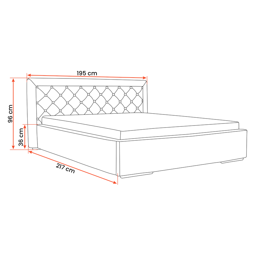 Lova Madera su patalynės dėže 4 Lova Madera su patalynės dėže 4