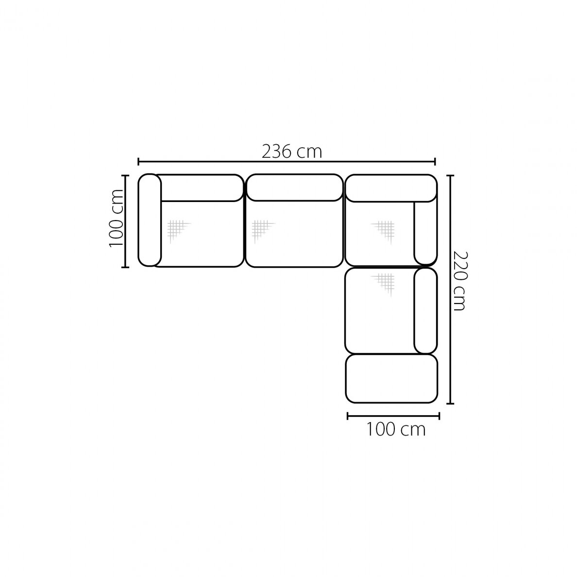 Minkstas kampas LS 2 Minkstas kampas LS 2
