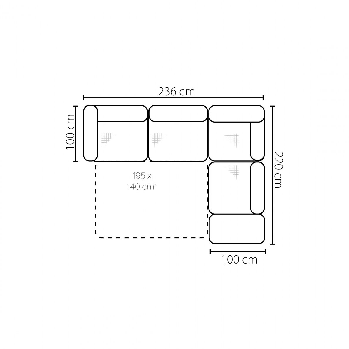 Minkštas kampas TERINI 2 Minkštas kampas TERINI 2