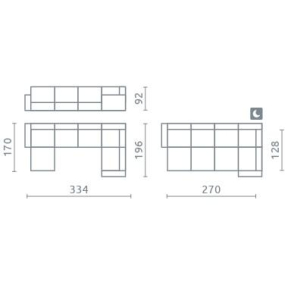 Minkštas kampas Left I