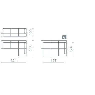 Minkštas kampas Dofo 1 Minkštas kampas Dofo 1
