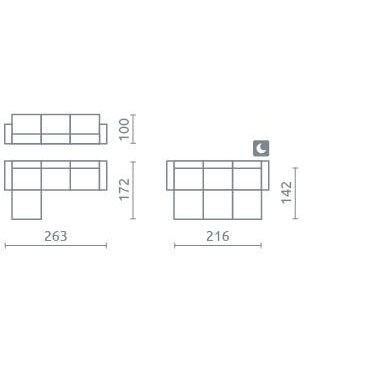 Minkštas kampas Flavo III 1