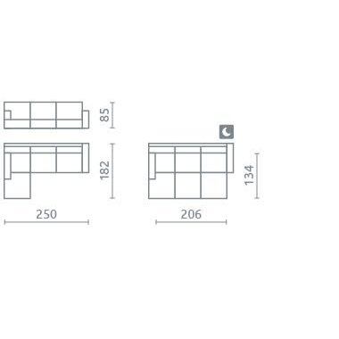 Minkštas kampas Ink 2 Minkštas kampas Ink 2