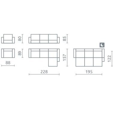 Minkštas kampas Lia 1 Minkštas kampas Lia 1