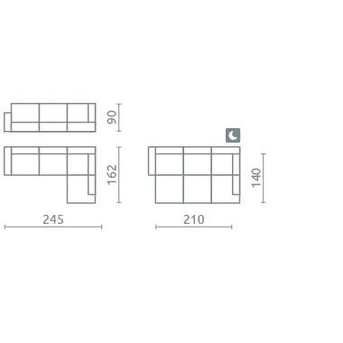 Minkštas kampas Lito 2 Minkštas kampas Lito 2