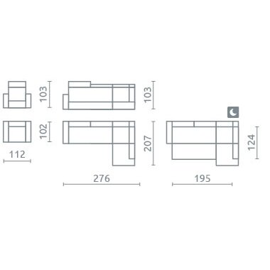 Minkštas kampas Rio II 2 Minkštas kampas Rio II 2