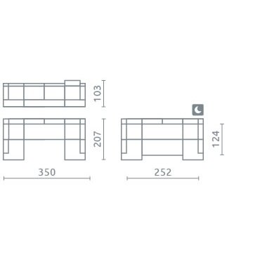 Minkštas kampas Rio IV 2 Minkštas kampas Rio IV 2