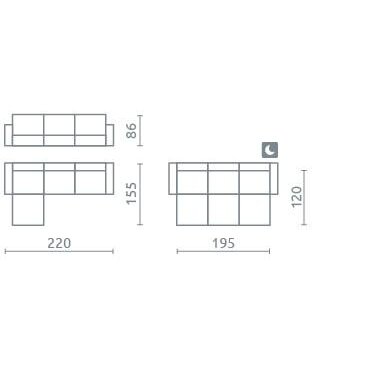 Minkštas kampas SOSO 1 Minkštas kampas SOSO 1