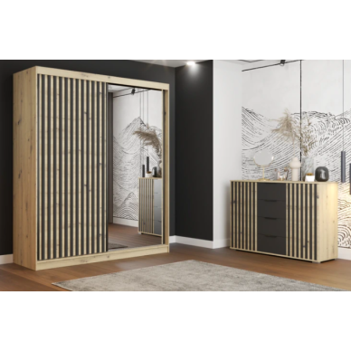 Miegamojo komplektas Werona [L 2D 183/komoda 2D4S] 1