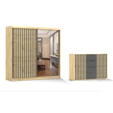 Miegamojo komplektas Werona [L 2D 203/komoda 2D4S]