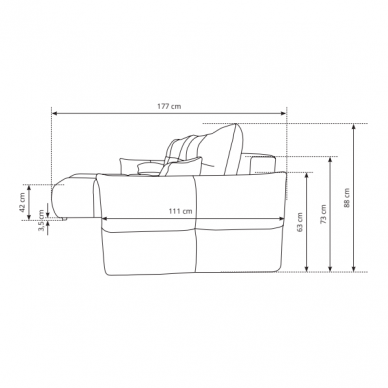 Minkštas kampas Base 6 Minkštas kampas Base 6