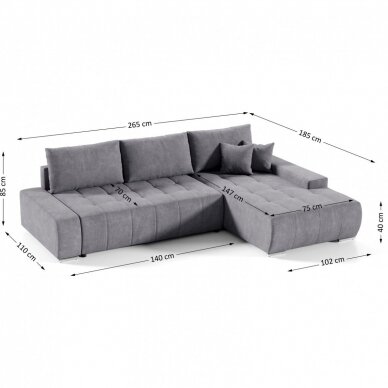 Minkštas kampas Drago L II 4 Minkštas kampas Drago L II 4