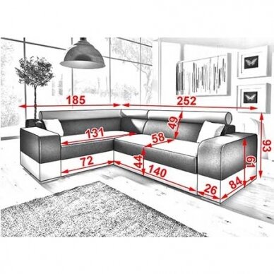Minkštas kampas INF Mini 2 Minkštas kampas INF Mini 2