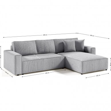 Minkštas kampas Posso L 5