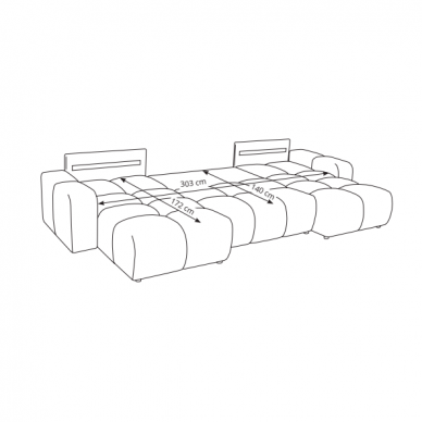 Minkštas kampas Soho 7 Minkštas kampas Soho 7